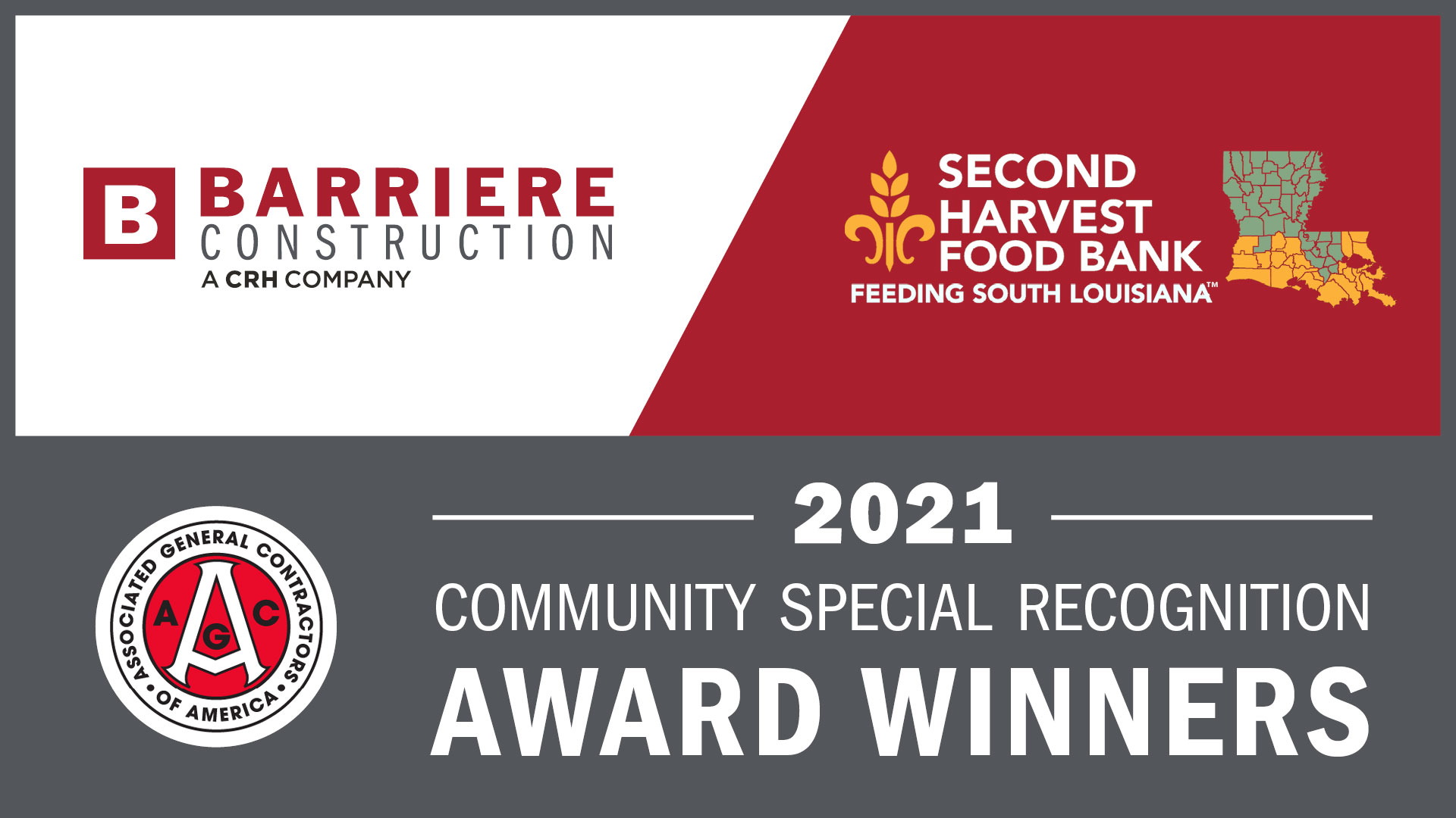 Barriere Recognized for Community Partnership Award Winners 2021